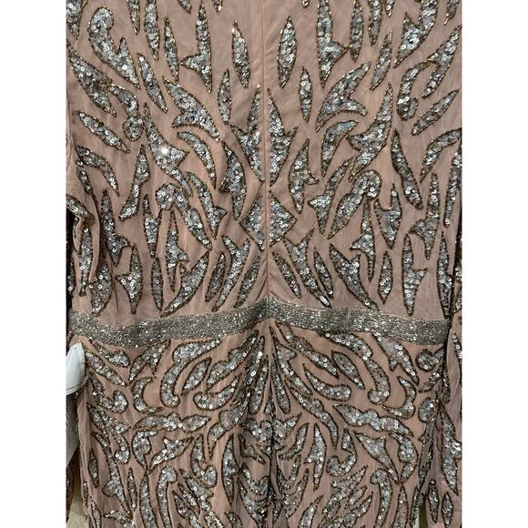 MAC DUGGAL EMBELLISHED ILLUSION SHEATH DRESS 5521 SIZE 16 - Picture 8 of 12